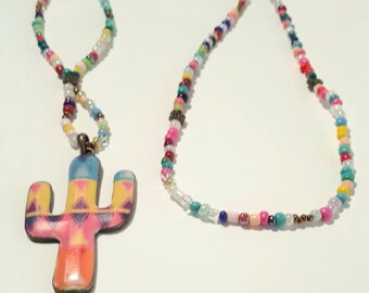 Cactus Pendant Necklace