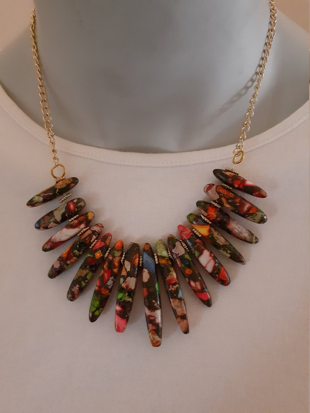 Necklace of Many Colours - Etsy Canada
