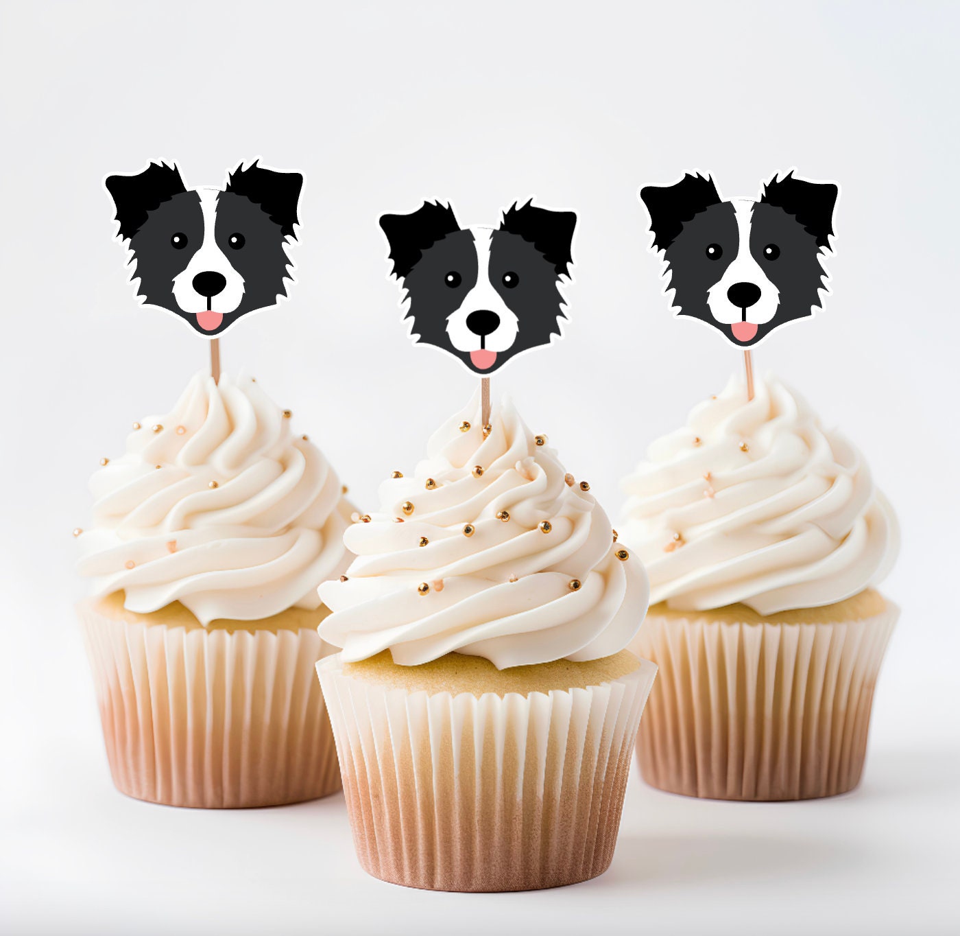 Border collie cupcakes discount