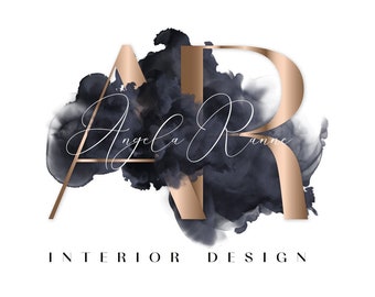 Rose gold logo, Beauty logo. Brow logo, Premade logo design, Nail logo, Interior design logo, Modern logo, Signature logo, Minimalist logo