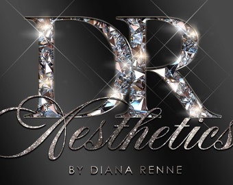 Glitter Diamond Logo, Premade Logo Design, Jewelry Logo, Cosmetics Logo, Beauty Logo, Boutique Logo, Aesthetics Logo, Nail Logo, Salon Logo