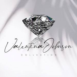 Jewelry logo, Diamond Premade logo design, Luxury logo, Modern logo, Glam logo. Signature logo, Beauty logo, Cosmetic logo, Boutique logo