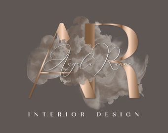 Premade logo design, Beauty logo. Lash logo, Rose Gold logo, Interior design logo, Modern logo, Signature logo, Brow logo, Nail logo design