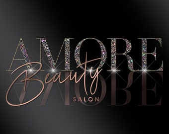 Beauty logo, Glam logo, Glitter diamond logo, Premade logo design, Brow logo, Hair logo, Jewelry logo, Boutique logo, Cosmetic logo, Salon