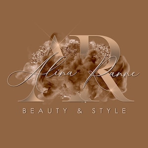Beauty logo, Glam logo, Brown Smoke logo, Boutique logo, Premade logo design, Brow logo, Lash logo, Signature logo, Nail logo, Cosmetic logo
