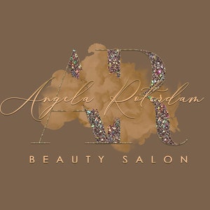 Boutique logo, Beauty logo. Brow logo, Premade logo design, Nail logo, Lash logo, Brown Watercolor logo, Modern logo, Signature logo, Smoke