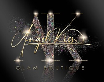 Glitter Beauty logo, Premade logo design, Diamond logo, Boutique logo, Salon logo, Make Up Artist logo, Cosmetic logo, Interior design logo