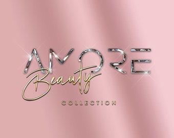 Diamond Logo, Premade Logo Design, Jewelry Logo, Sparkle Glitter Logo, Beauty Logo, Bling Logo, Boutique Logo, Luxury Salon Logo, Nail Logo