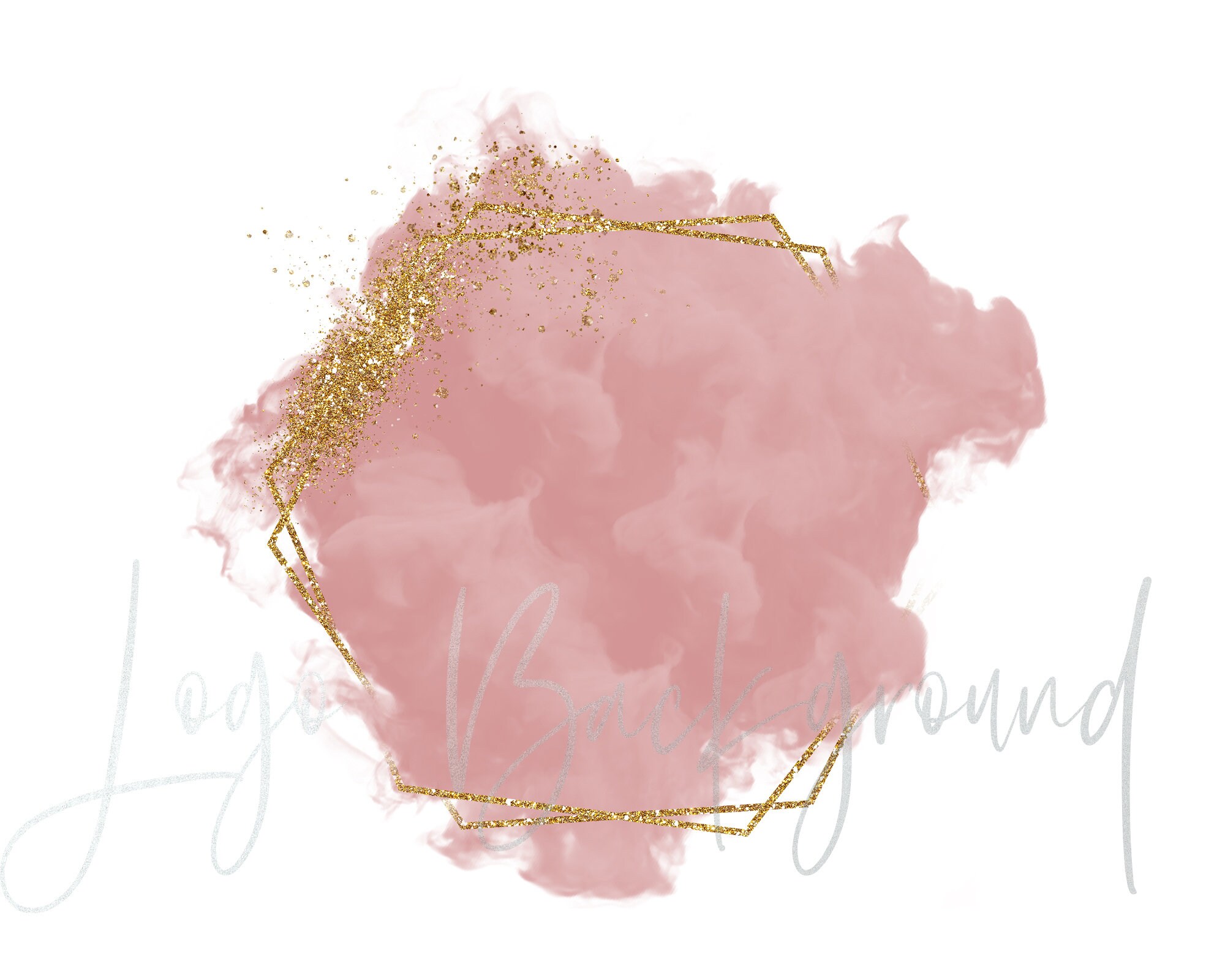 Logo Background Png Pink Brush Stroke Png Blush Pink Frame Etsy Australia