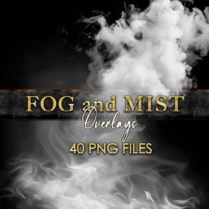 Superposiciones de niebla para fotografía, Superposiciones de Photoshop con efecto de niebla, PNG transparente, Texturas de niebla, Mejora de fotografías, Atmósfera brumosa, Efecto de niebla