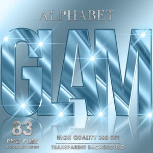 Alphabet bleu PNG, clipart lettres bleu chrome, lettres scintillantes pour logo, alphabet bleu brillant Png, police bleue Png, téléchargement numérique