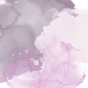Purple Watercolor Clipart Purple Alcohol Ink Png Watercolor - Etsy