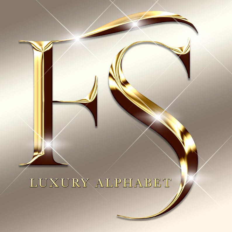 Gold Chrome Alphabet PNG, 3D Luxury Letters A-Z, Metallic Gold Font ...