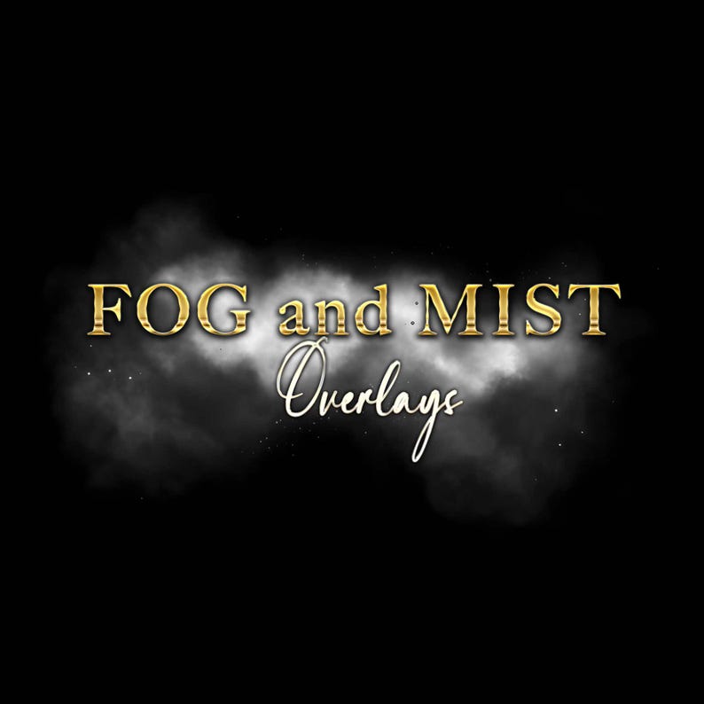 Fog Lettering Fog Overlays for Photography, Mist Effect Photoshop Overlays ...