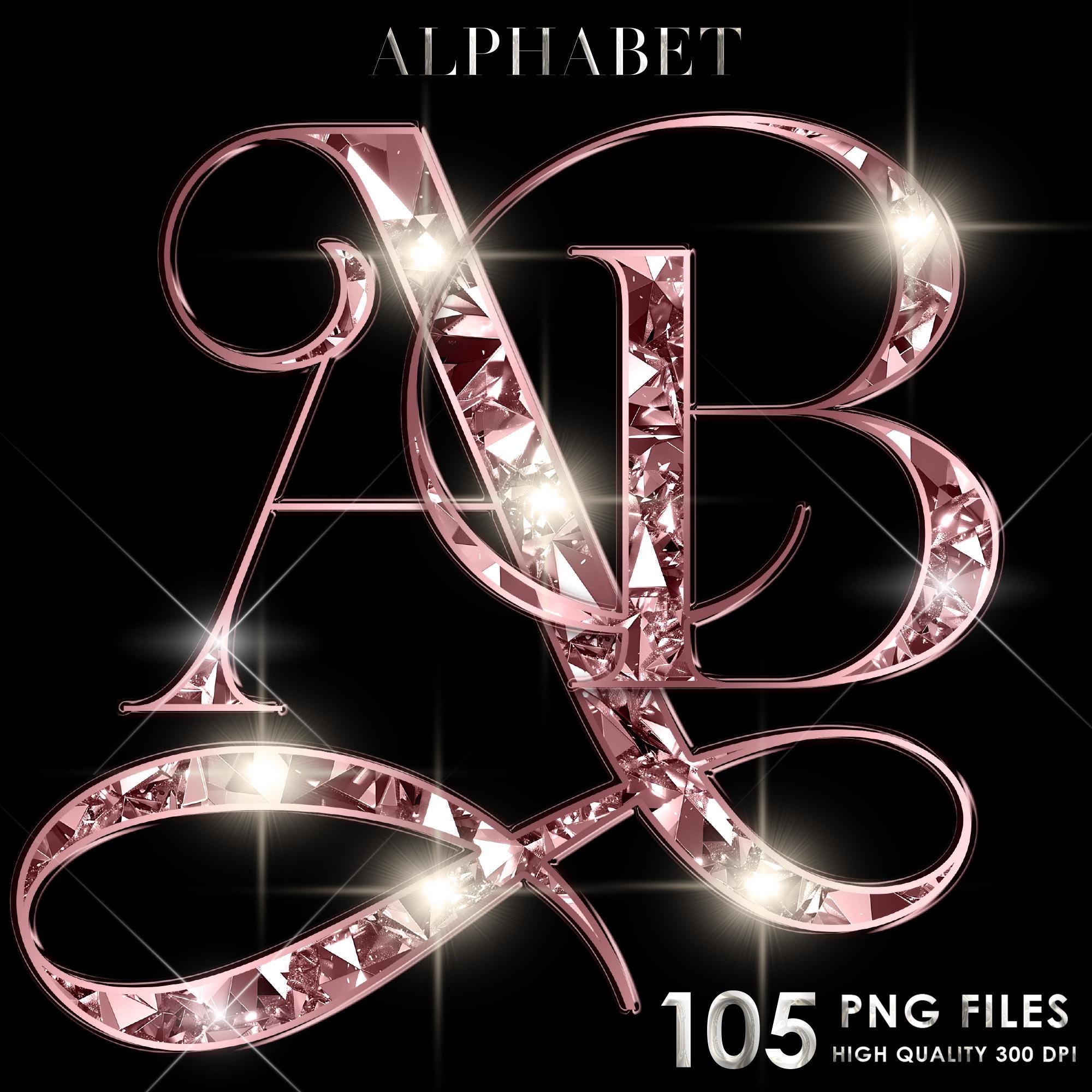 Pink Diamond Letters PNG Clipart, Pink Diamond Alphabet Png, Glitter ...