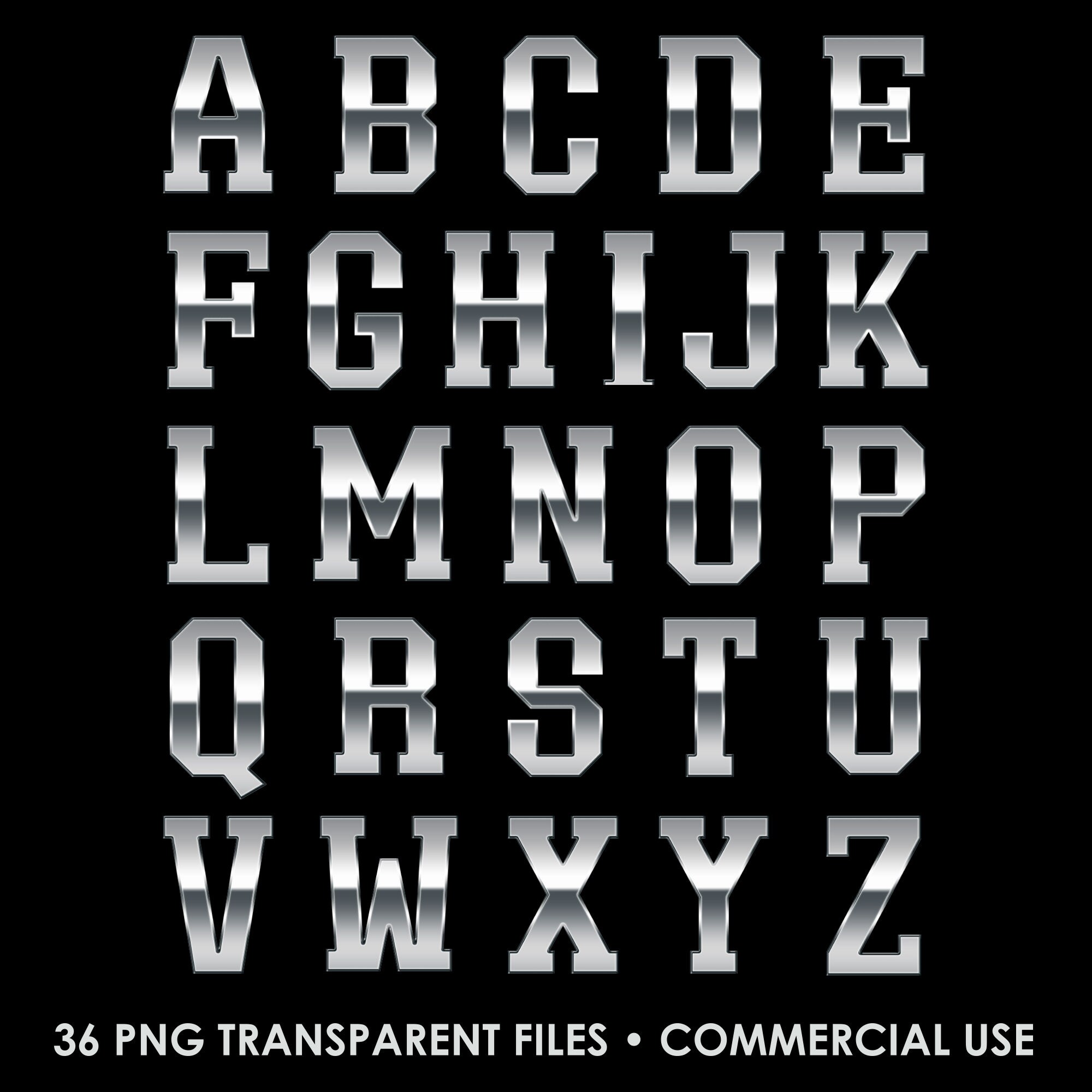 Liquid Silver Chrome Alphabet PNG Clip Art, Silver Letters Png, Sport ...