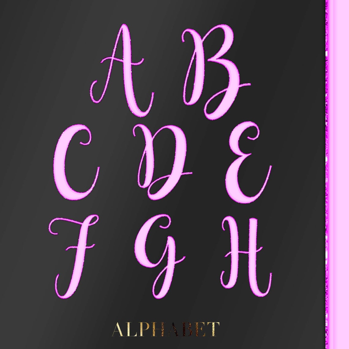Letra R Lila Glitter Lila Alfabeto PNG Clip Art, Alfabeto de guión, Letras cursivas ...