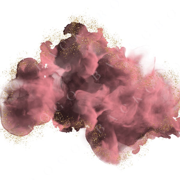 Logo Background Png, Pink Brush Stroke png, Glitter Pink frame, Watercolor clipart, Glitter pink smoke alcohol ink png+jpg, Instant download