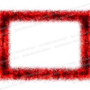 Red Distressed Rusty Metal Frame Png, Splatter Frame, Red Background, Red Design Element, Clipart, Red Grunge frame Png, Digital Download