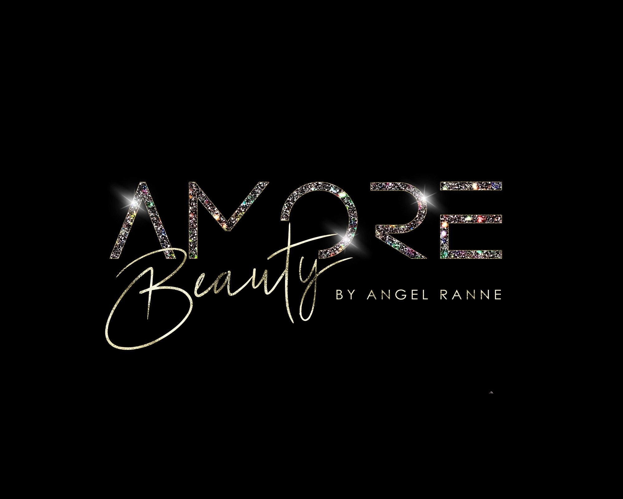 Beauty logo. Boutique logo, Brow logo, Premade logo design, Nail logo, Glitter glam logo, Hair logo, Lash logo, Signature logo, Makeup