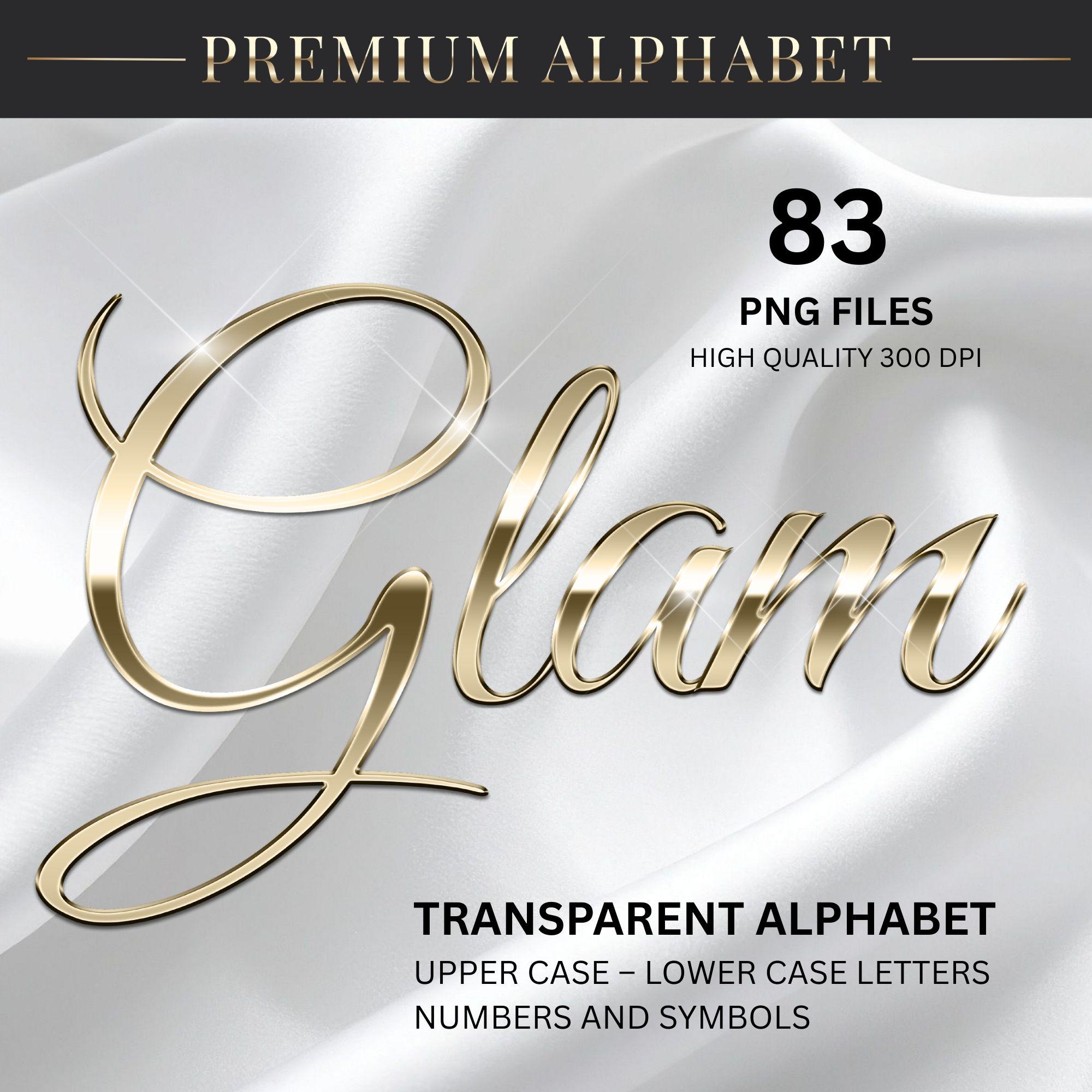 Gold Foil Alphabet PNG Clipart, Shiny Transparent Script Letters ...