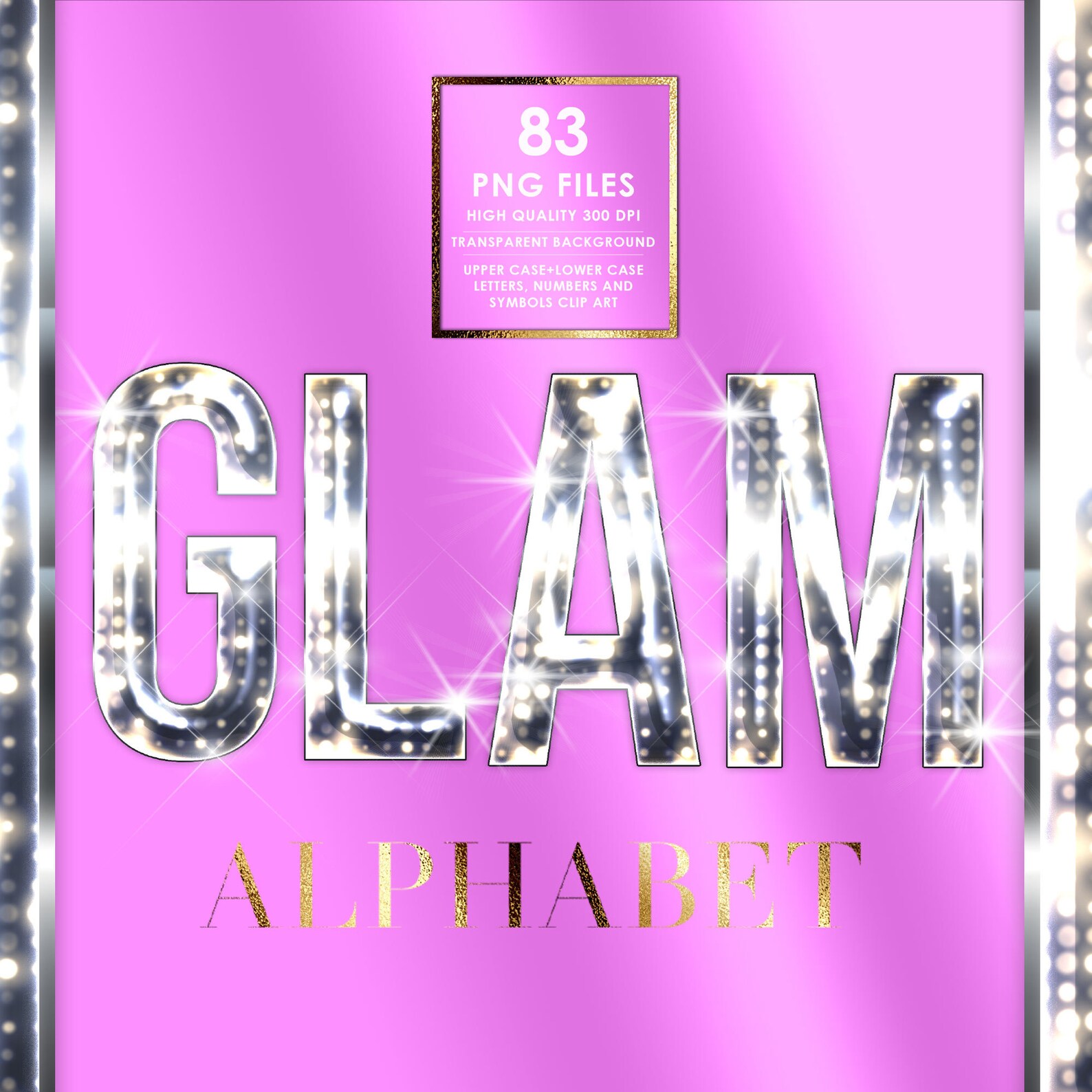 Glitter Silver Alphabet PNG Clip Art, Marquee Letters, Glam Letters ...
