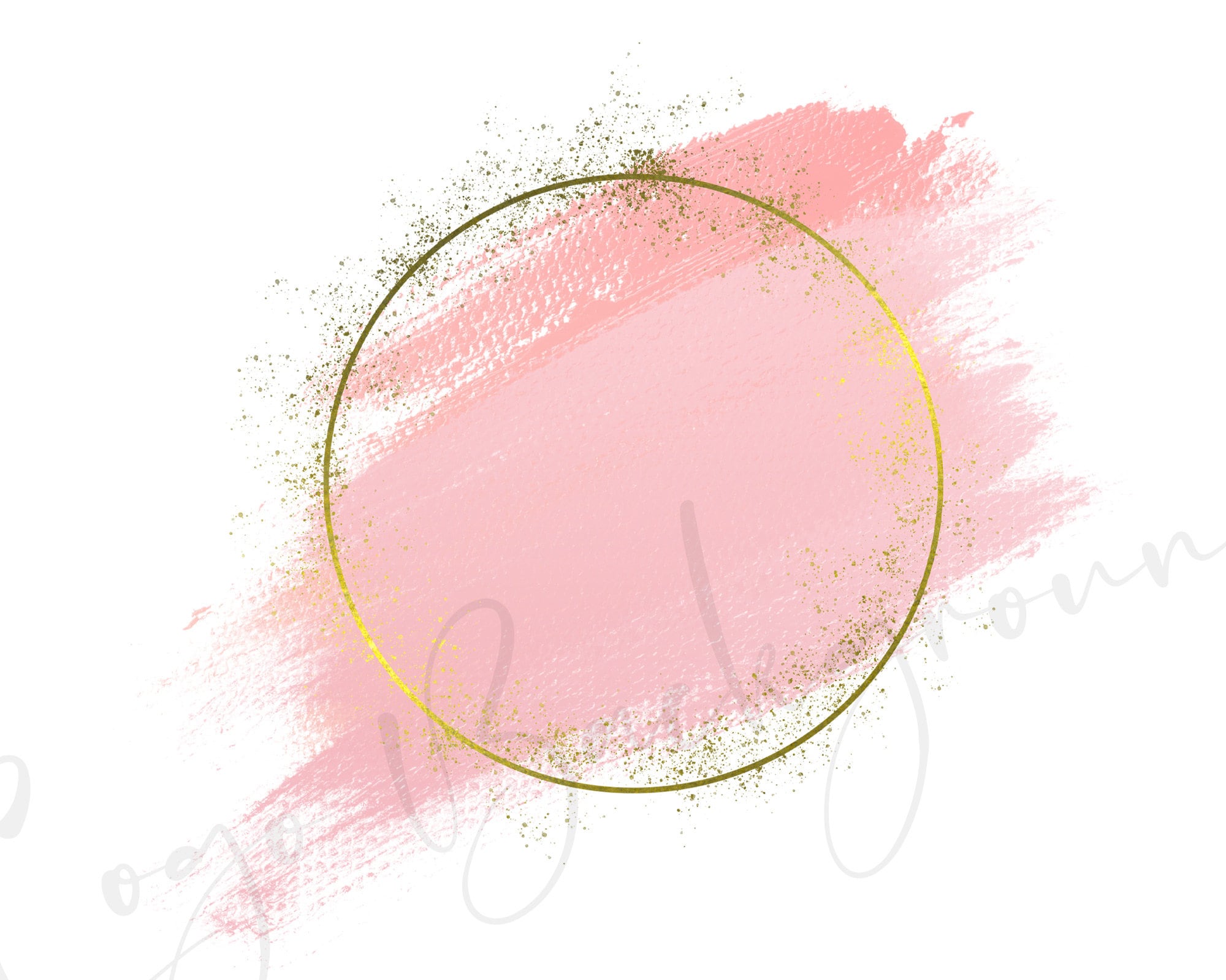 Logo Background Png Pink Brush Stroke Png Glitter Pink Etsy Canada