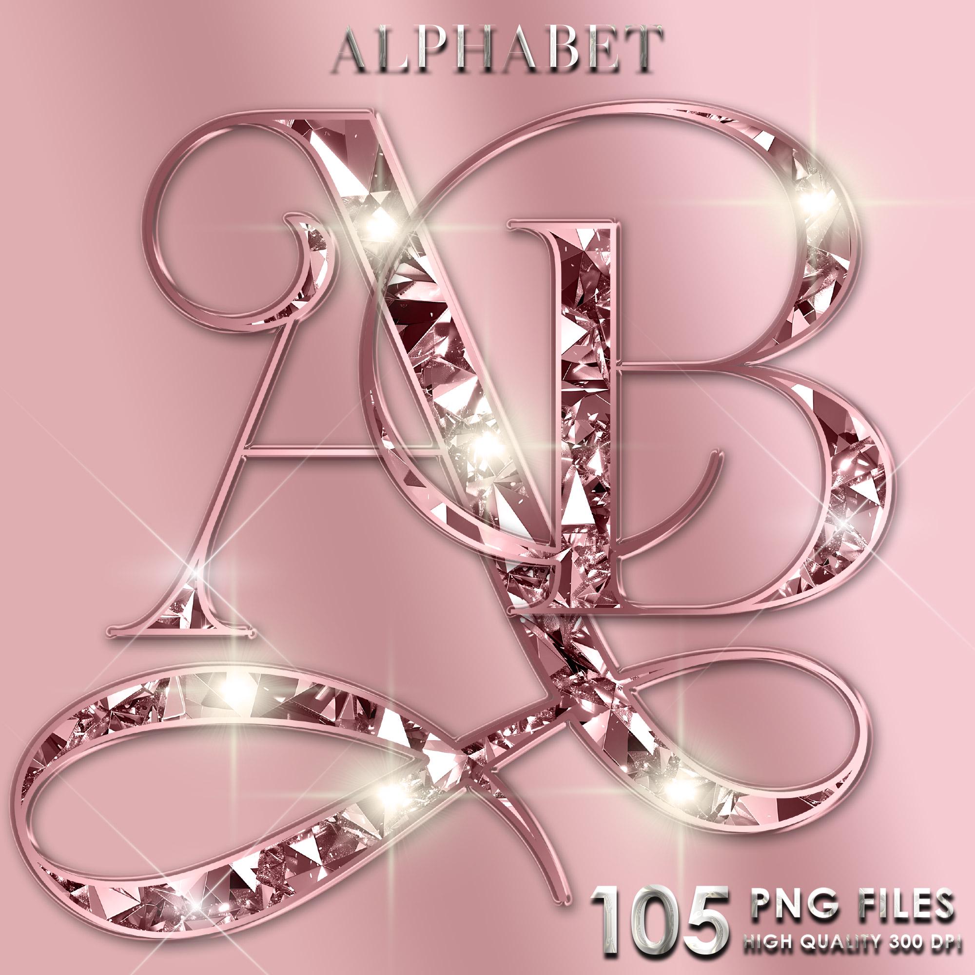 Pink Diamond Letters PNG Clipart, Pink Diamond Alphabet Png, Glitter ...