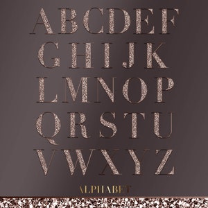 Copper Alphabet PNG, Gold Chunky Glitter Alphabet Clip Art, Bling ...