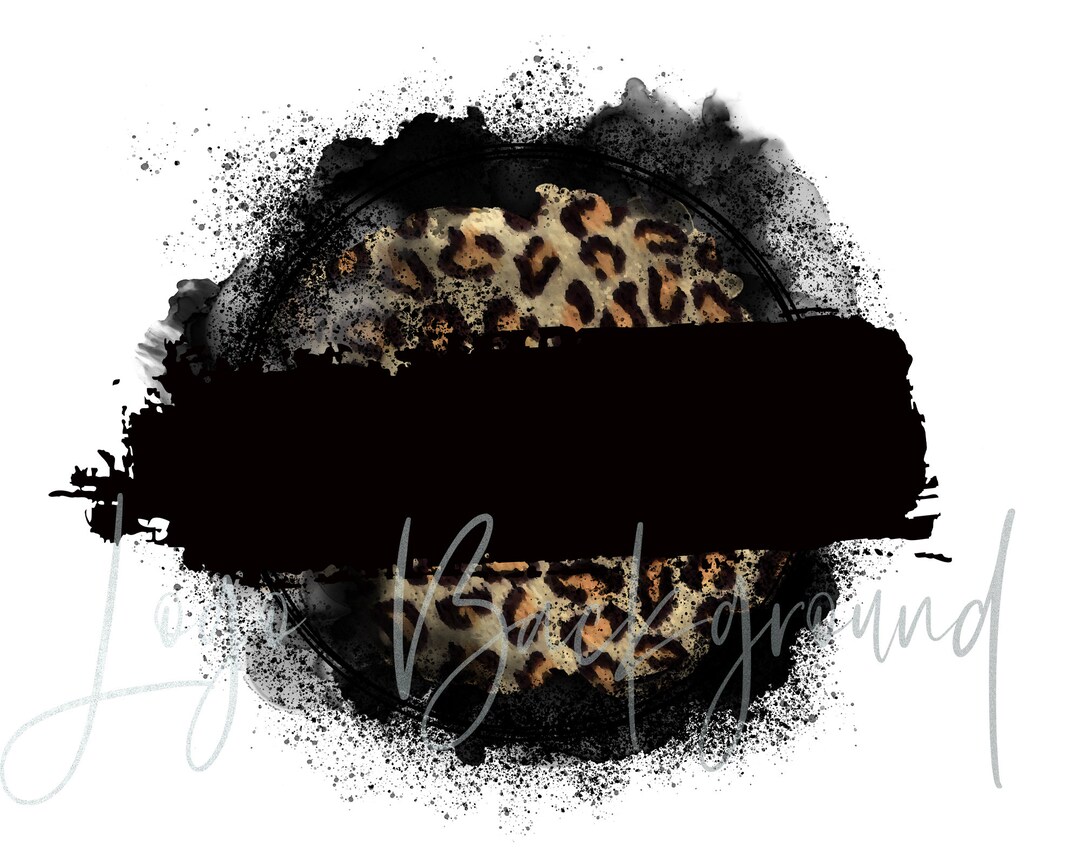 Distressed Leopard, Shirt Design, Logo Background Png, Brush Stroke ...