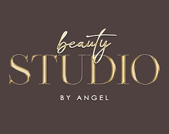 Gold Logo, Premade Logo Design, Beauty Logo, Cosmetics Logo, Makeup Logo, Hair Logo, Luxury Logo, Nails Logo, Jewellery Logo, Lash Logo