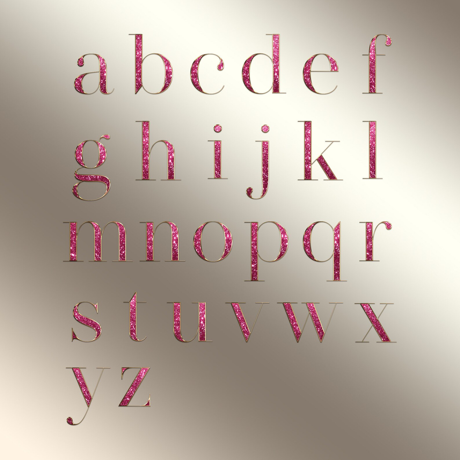 Glitter Alphabet PNG, Diamond Letters, Glam Letters, Bling Alphabet Png ...
