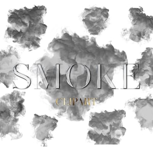 Gray Smoke PNG, Logo Background png, Smoke Overlays, Cloud png, Smoke Clipart, Brush Stroke png, Fog, Watercolor Splashes, Digital download