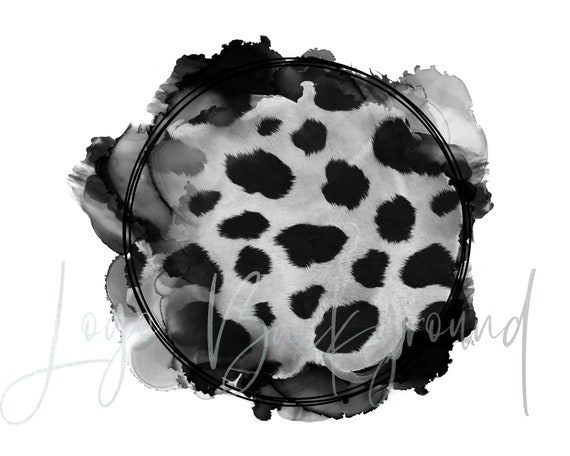 Cowhide Background Png Logo Background Cow Print Frame Png - Etsy