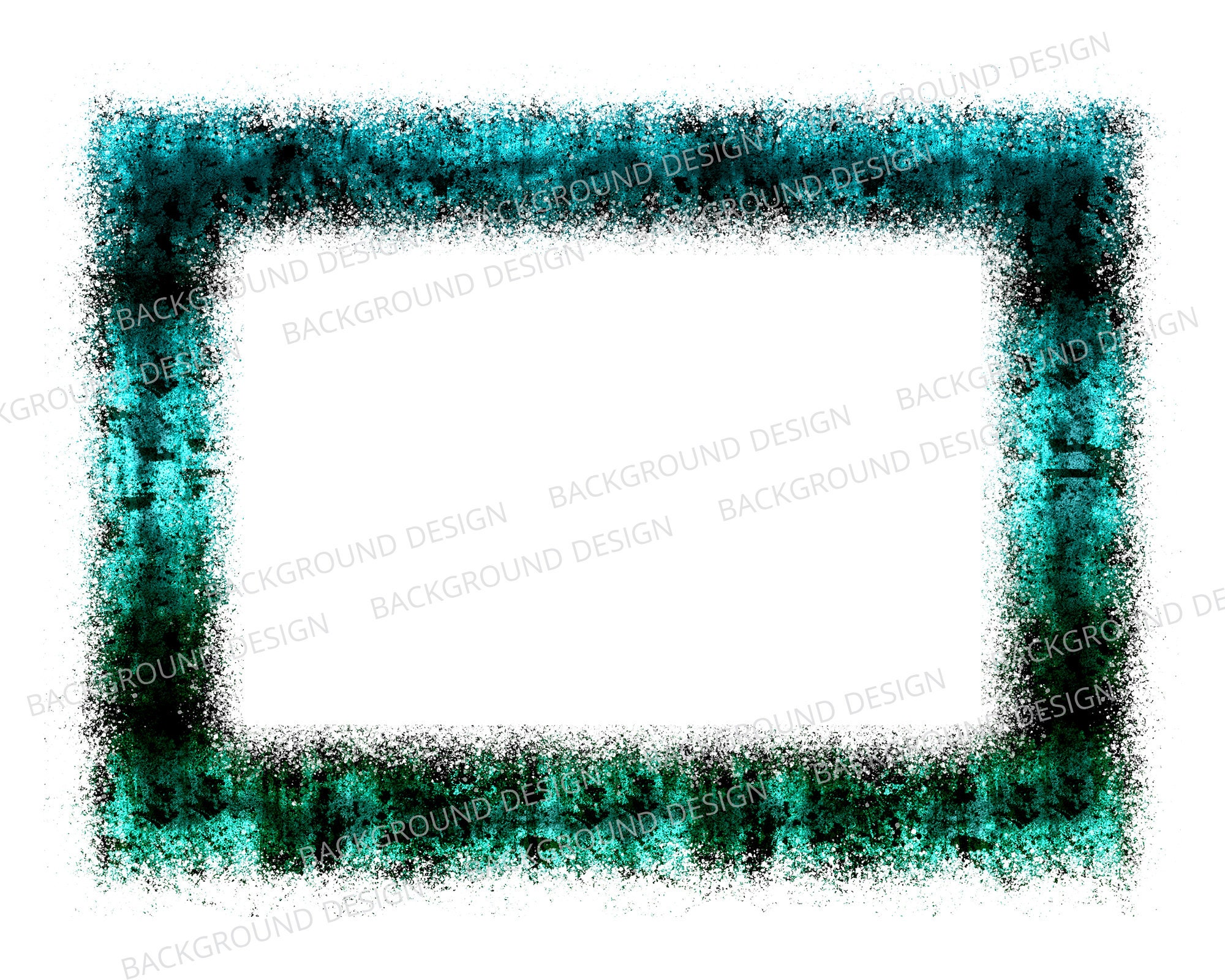 Blue Distressed Rusty Metal Frame Png Splatter Frame Rustic | Etsy