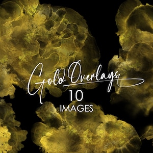 Alcohol ink Gold Overlays, Gold Splashes Clipart, Gold Brush Stroke Png, Gold watercolor textures, Glitter Gold Background, Digital overlays