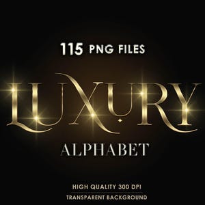 Luxury Gold Chrome Alphabet Clipart, Gold foil Alphabet Png, Gold Alphabet PNG, Glam Metallic Letters PNG, Glitter Letters, Instant Download