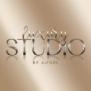Gold Logo, Beauty Logo, Chrome Logo, Chrome Logo, Premade logo, Makeup Logo, Hair Logo, Luxury Logo, Nails Logo, Boutique Logo, Lash Logo