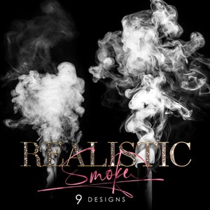 White Smoke Overlays, Realistic smoke PNG, Photo effects, Photo overlays, Smoke Background, Smoke clouds, Transparent, Digital download