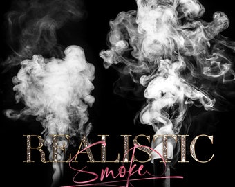 White Smoke Overlays, Realistic smoke PNG, Photo effects, Photo overlays, Smoke Background, Smoke clouds, Transparent, Digital download