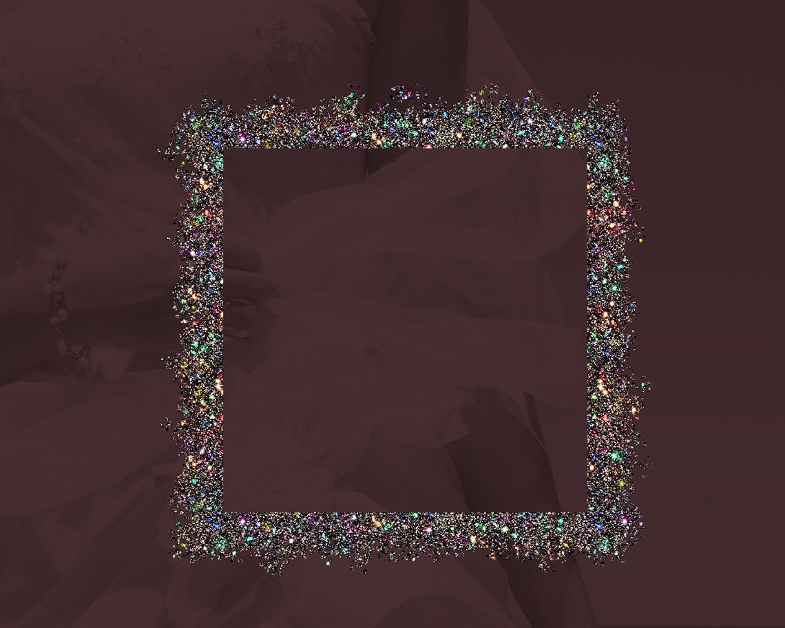 Glam Frames PNG 8 Designs, Sparkle Ring Circle Png, Heart Frame, Border ...