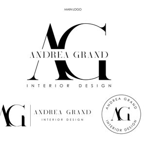 Logotipo inicial, diseño de logotipo prediseñado y kit de marca, logotipo comercial, logotipo minimalista, logotipo de boutique, logotipo de bienes raíces, logotipo de texto, logotipo moderno