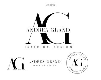 Initial logo, Premade logo design and branding kit, Business logo, Minimalist logo, Boutique logo, Real Estate logo, Text logo, Modern logo