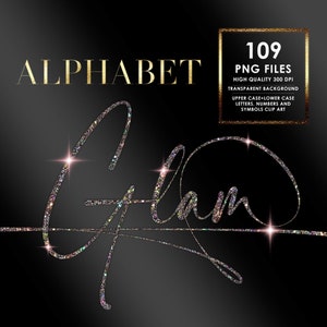 Diamond Alphabet Png Clipart, Script letters Png, Glitter Alphabet PNG, Sparkling letters, Diamond letters, Bling Alphabet, Digital download