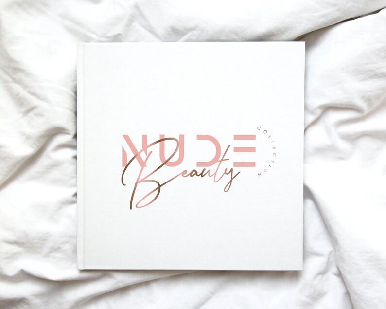Rose Gold Minimalist Logo, Beauty Boutique Design (Digital File) image 5