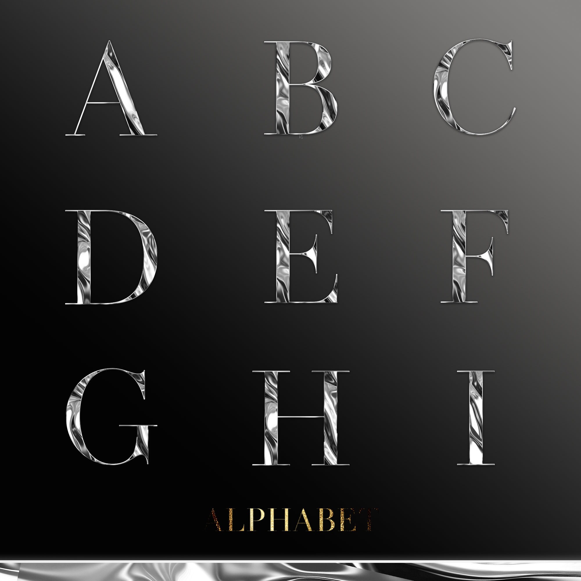 Silver Chrome Alphabet PNG Clipart, Silver Letters Png, Metallic ...
