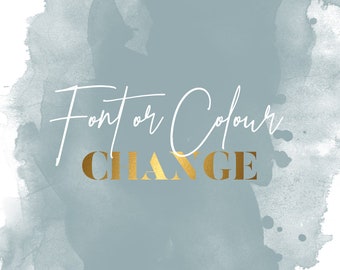 Font\Colour change - Branding Add-On