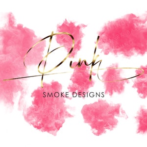 Smoke Overlays, Pink Smoke Png, Logo background png, Pink fog design, Smoke Background, Smoke clouds, Transparent, Digital download