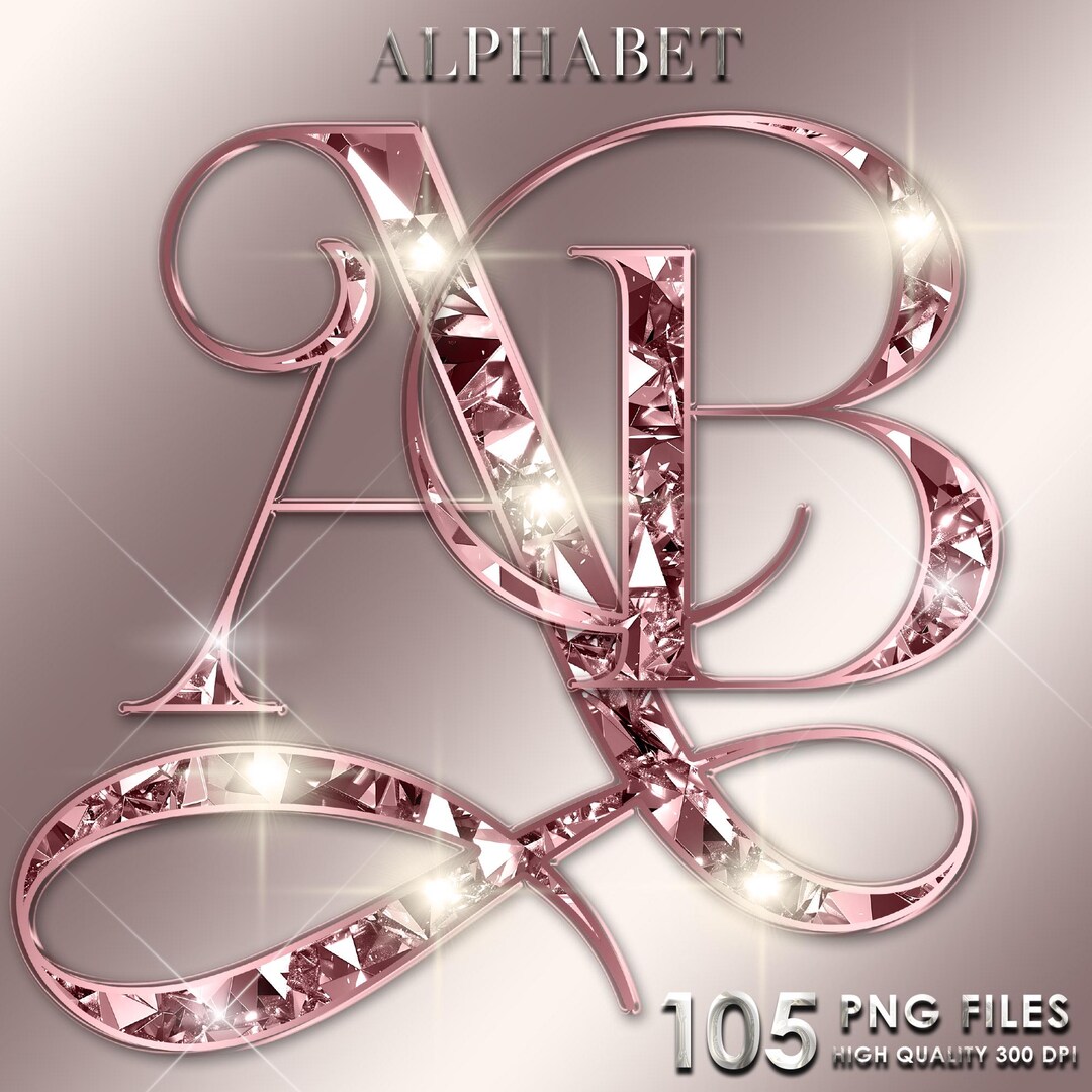 Pink Diamond Letters PNG Clipart, Pink Diamond Alphabet Png, Glitter ...