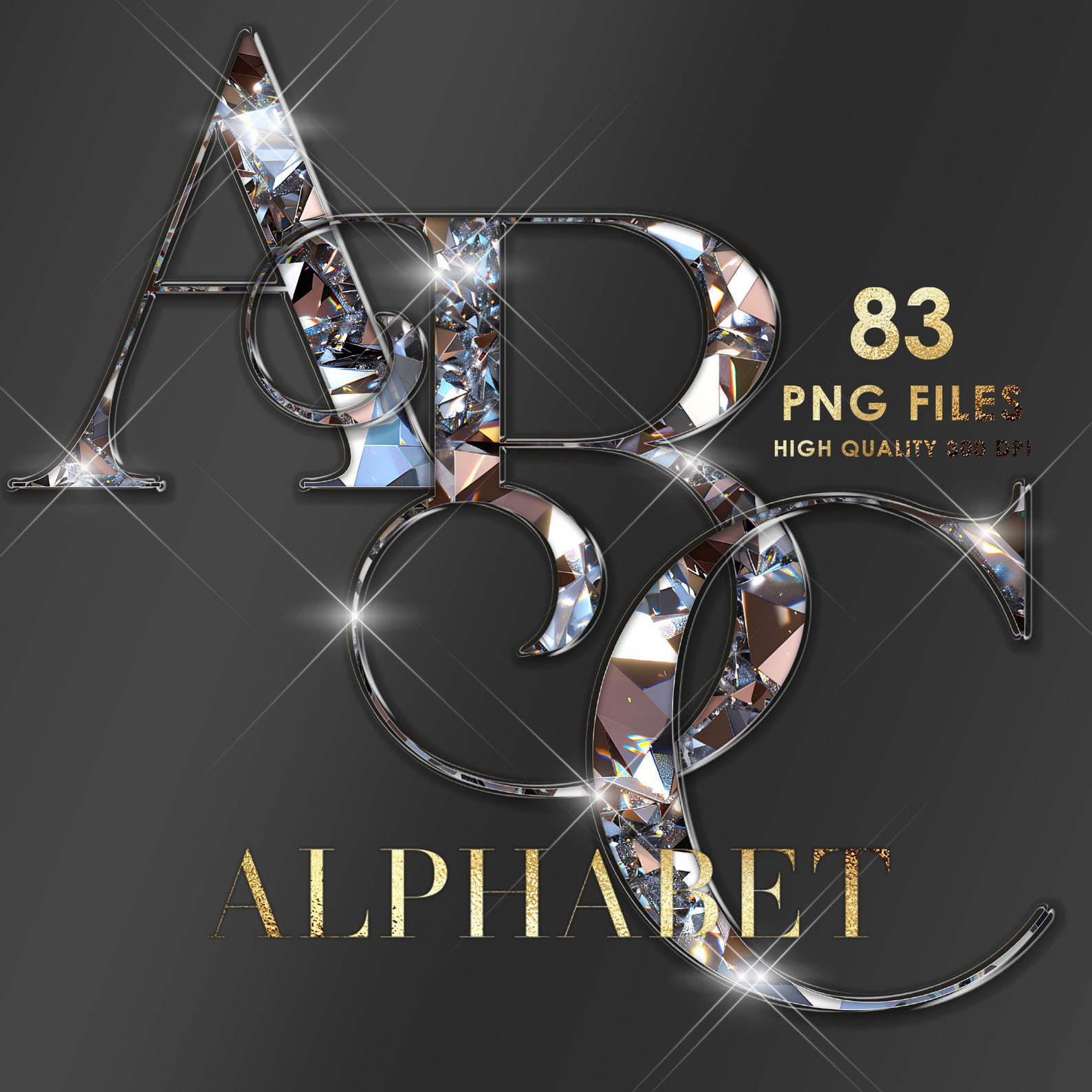 Diamond Alphabet PNG Clipart, Glitter Alphabet PNG, Glam Alphabet ...